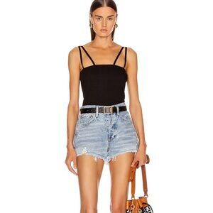 AGOLDE Parker Vintage Cut Off Short in swapmeet Light Blue Jean Shorts size 27